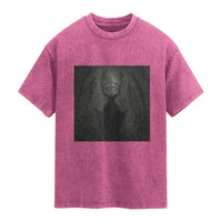Wendigo Washed Cotton T-Shirt Gothic Horror Forest Demon Cryptid Occult Dark Fantasy