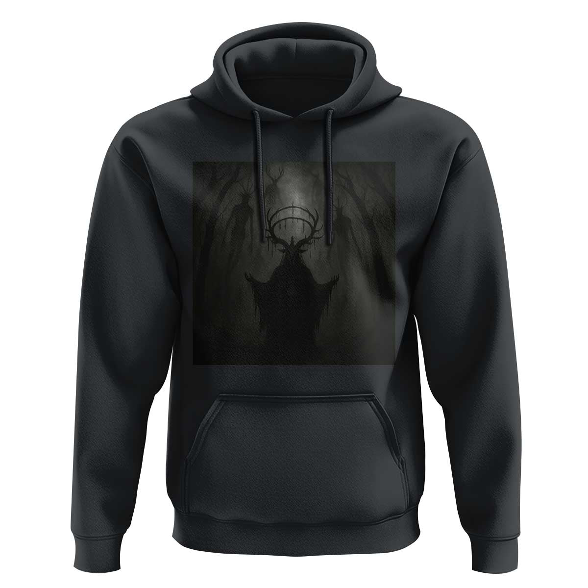 Wendigo Hoodie Gothic Horror Forest Demon Cryptid Occult Dark Fantasy - Wonder Print Shop
