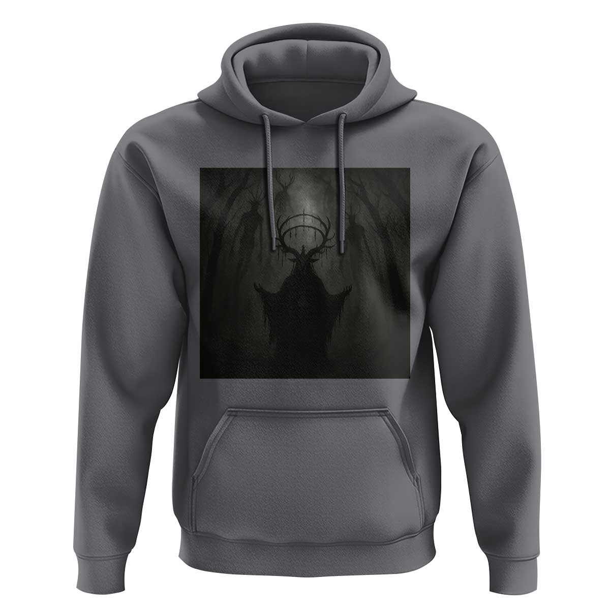 Wendigo Hoodie Gothic Horror Forest Demon Cryptid Occult Dark Fantasy - Wonder Print Shop