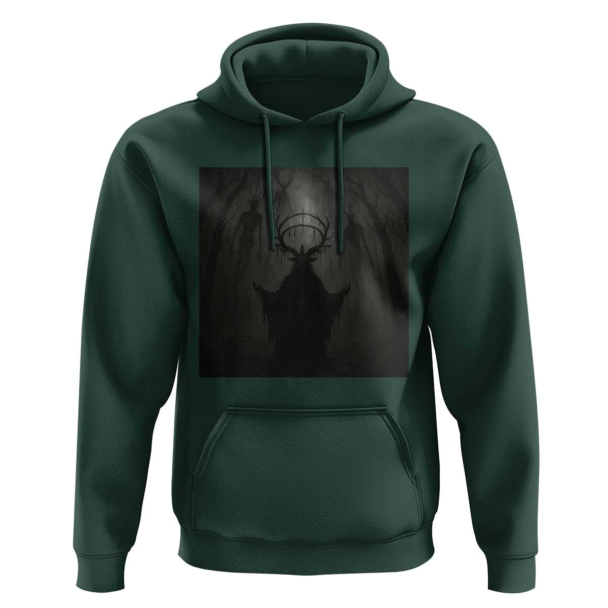 Wendigo Hoodie Gothic Horror Forest Demon Cryptid Occult Dark Fantasy - Wonder Print Shop