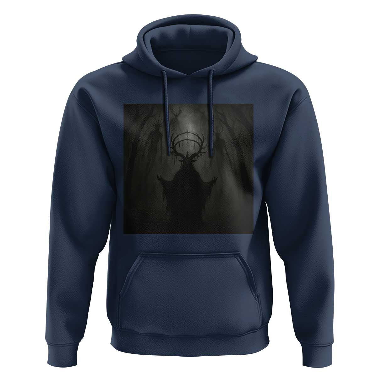 Wendigo Hoodie Gothic Horror Forest Demon Cryptid Occult Dark Fantasy - Wonder Print Shop