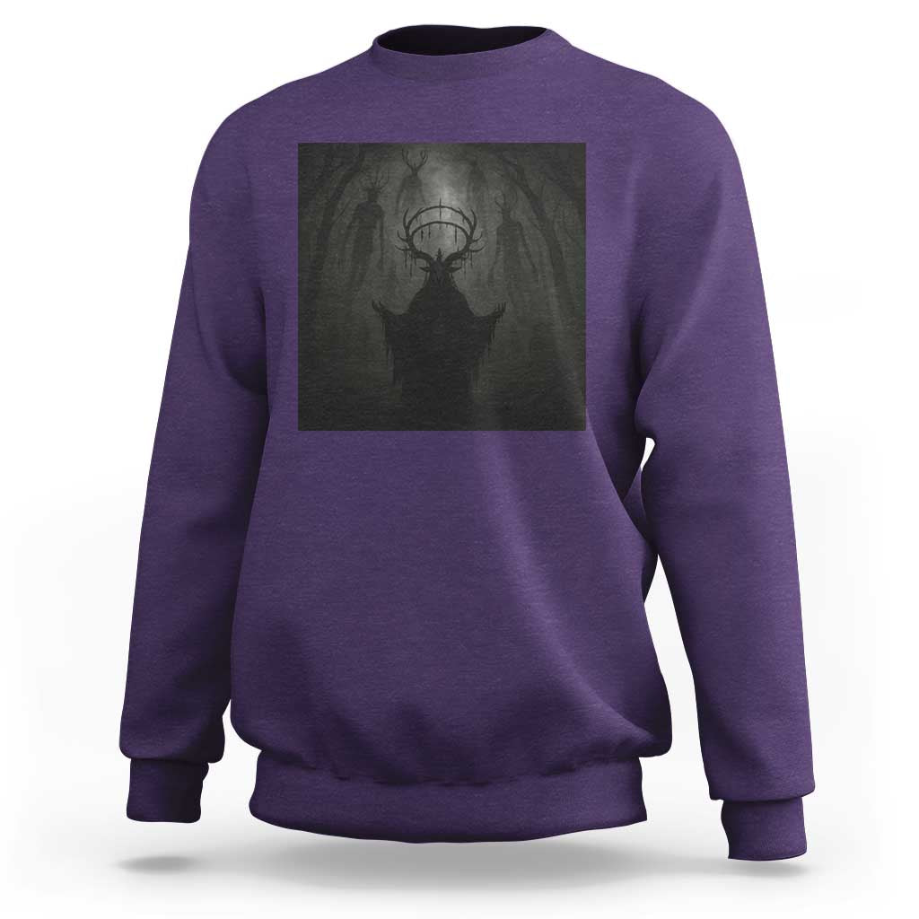 Wendigo Sweatshirt Gothic Horror Forest Demon Cryptid Occult Dark Fantasy - Wonder Print Shop