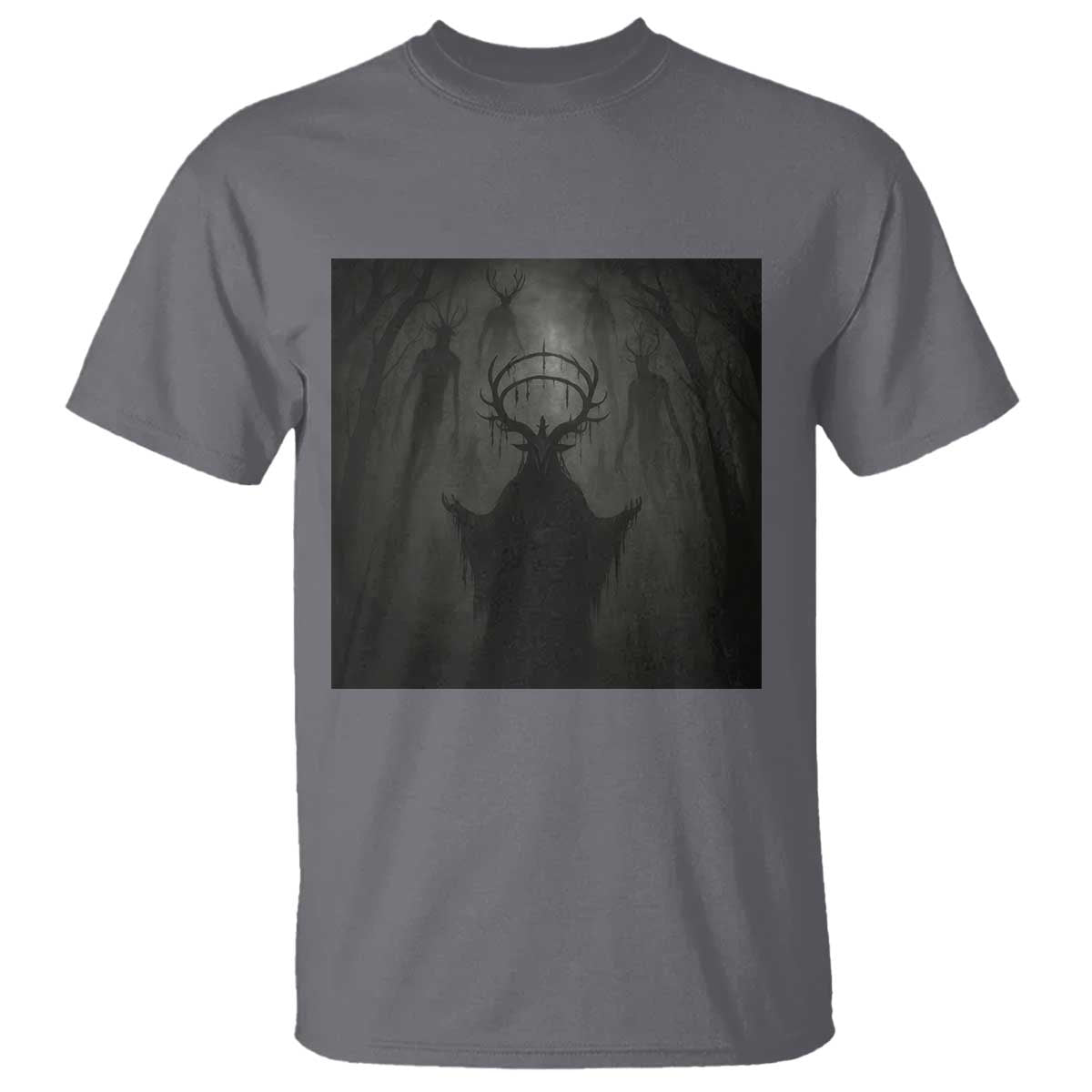 Wendigo T Shirt Gothic Horror Forest Demon Cryptid Occult Dark Fantasy - Wonder Print Shop