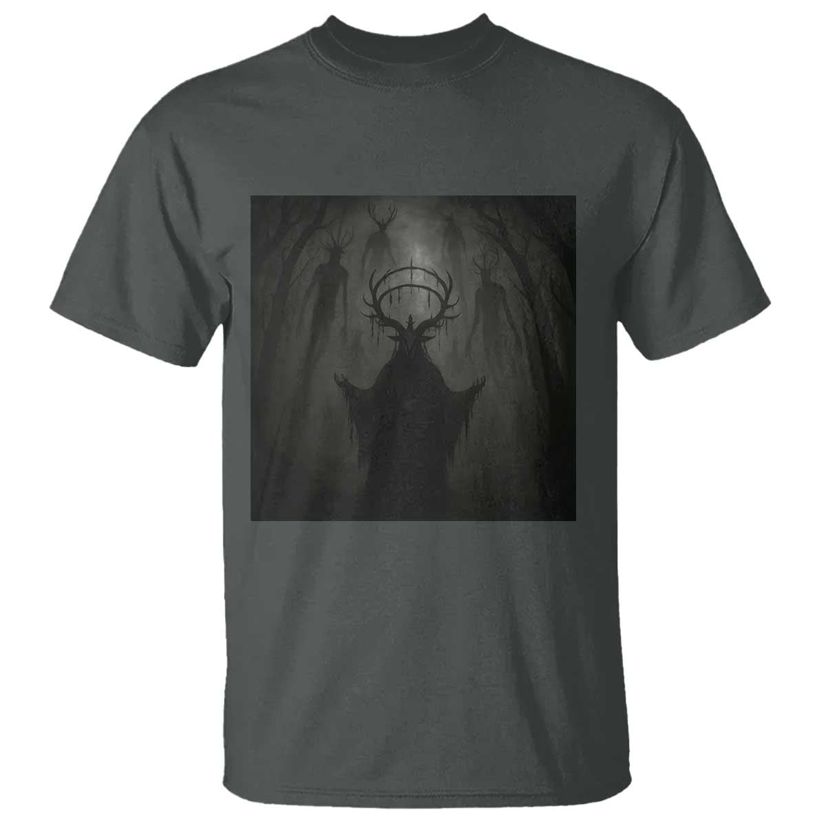 Wendigo T Shirt Gothic Horror Forest Demon Cryptid Occult Dark Fantasy - Wonder Print Shop