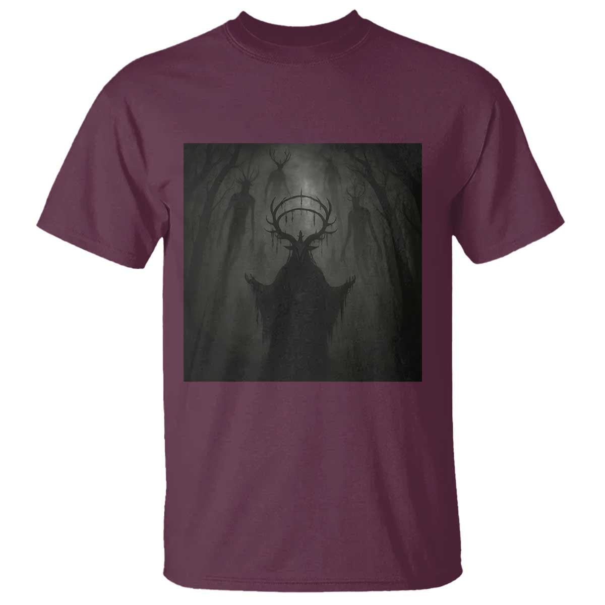Wendigo T Shirt Gothic Horror Forest Demon Cryptid Occult Dark Fantasy - Wonder Print Shop