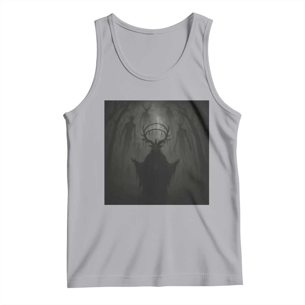 Wendigo Tank Top Gothic Horror Forest Demon Cryptid Occult Dark Fantasy - Wonder Print Shop