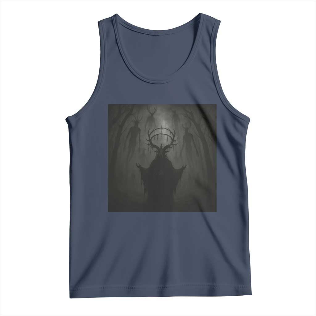 Wendigo Tank Top Gothic Horror Forest Demon Cryptid Occult Dark Fantasy - Wonder Print Shop