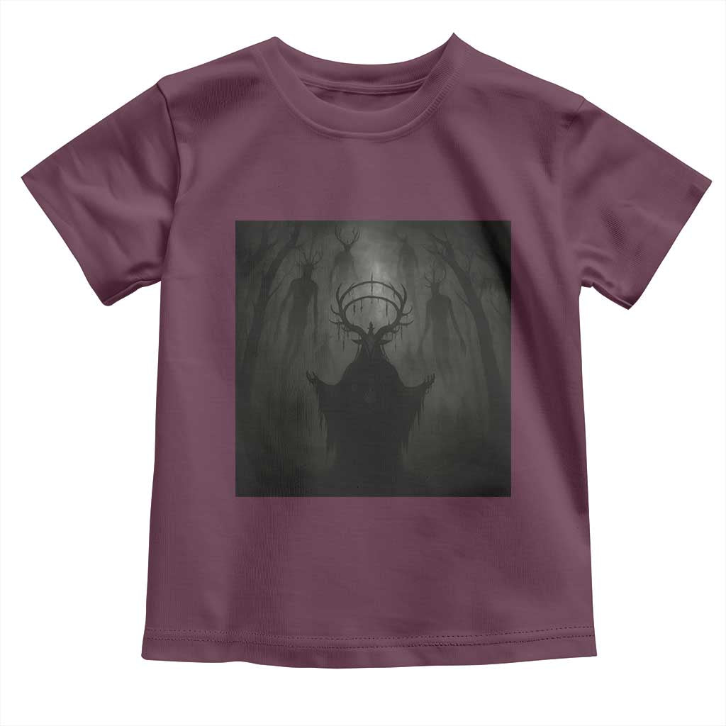 Wendigo Toddler T Shirt Gothic Horror Forest Demon Cryptid Occult Dark Fantasy - Wonder Print Shop
