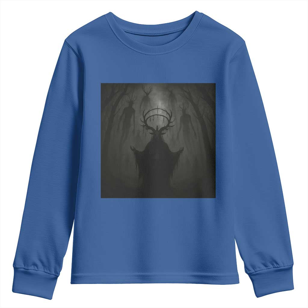 Wendigo Youth Sweatshirt Gothic Horror Forest Demon Cryptid Occult Dark Fantasy - Wonder Print Shop