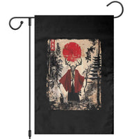 Samurai Wendigo Garden Flag Japanese Vintage Graphic Ukiyo-e Art Funny Dark Fantasy - Wonder Print Shop