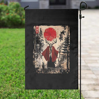 Samurai Wendigo Garden Flag Japanese Vintage Graphic Ukiyo-e Art Funny Dark Fantasy - Wonder Print Shop
