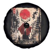 Samurai Wendigo Spare Tire Cover Japanese Vintage Graphic Ukiyo-e Art Funny Dark Fantasy - Wonder Print Shop