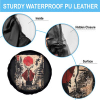 Samurai Wendigo Spare Tire Cover Japanese Vintage Graphic Ukiyo-e Art Funny Dark Fantasy - Wonder Print Shop