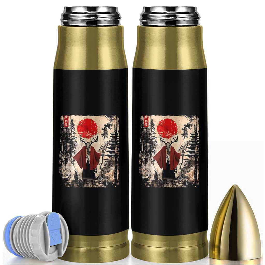 Samurai Wendigo Bullet Tumbler Japanese Vintage Graphic Ukiyo-e Art Funny Dark Fantasy - Wonder Print Shop