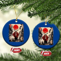 Samurai Wendigo Ceramic Ornament Japanese Vintage Graphic Ukiyo-e Art Funny Dark Fantasy - Wonder Print Shop