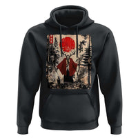 Samurai Wendigo Hoodie Japanese Vintage Graphic Ukiyo-e Art Funny Dark Fantasy - Wonder Print Shop