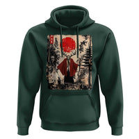 Samurai Wendigo Hoodie Japanese Vintage Graphic Ukiyo-e Art Funny Dark Fantasy - Wonder Print Shop