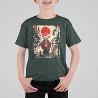 Samurai Wendigo T Shirt For Kid Japanese Vintage Graphic Ukiyo-e Art Funny Dark Fantasy - Wonder Print Shop