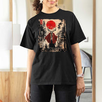 Samurai Wendigo T Shirt For Women Japanese Vintage Graphic Ukiyo-e Art Funny Dark Fantasy - Wonder Print Shop