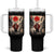 Samurai Wendigo Tumbler With Handle Japanese Vintage Graphic Ukiyo-e Art Funny Dark Fantasy - Wonder Print Shop