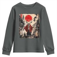 Samurai Wendigo Youth Sweatshirt Japanese Vintage Graphic Ukiyo-e Art Funny Dark Fantasy - Wonder Print Shop