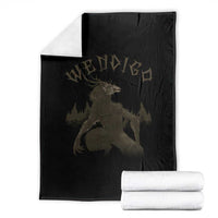 Wendigo Throw Blanket Horror Cryptid Occult Dark Fantasy - Wonder Print Shop