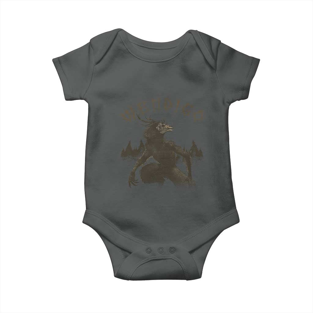 Wendigo Baby Onesie Horror Cryptid Occult Dark Fantasy - Wonder Print Shop