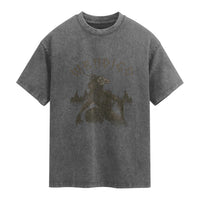 Wendigo Washed Cotton T-Shirt Horror Cryptid Occult Dark Fantasy