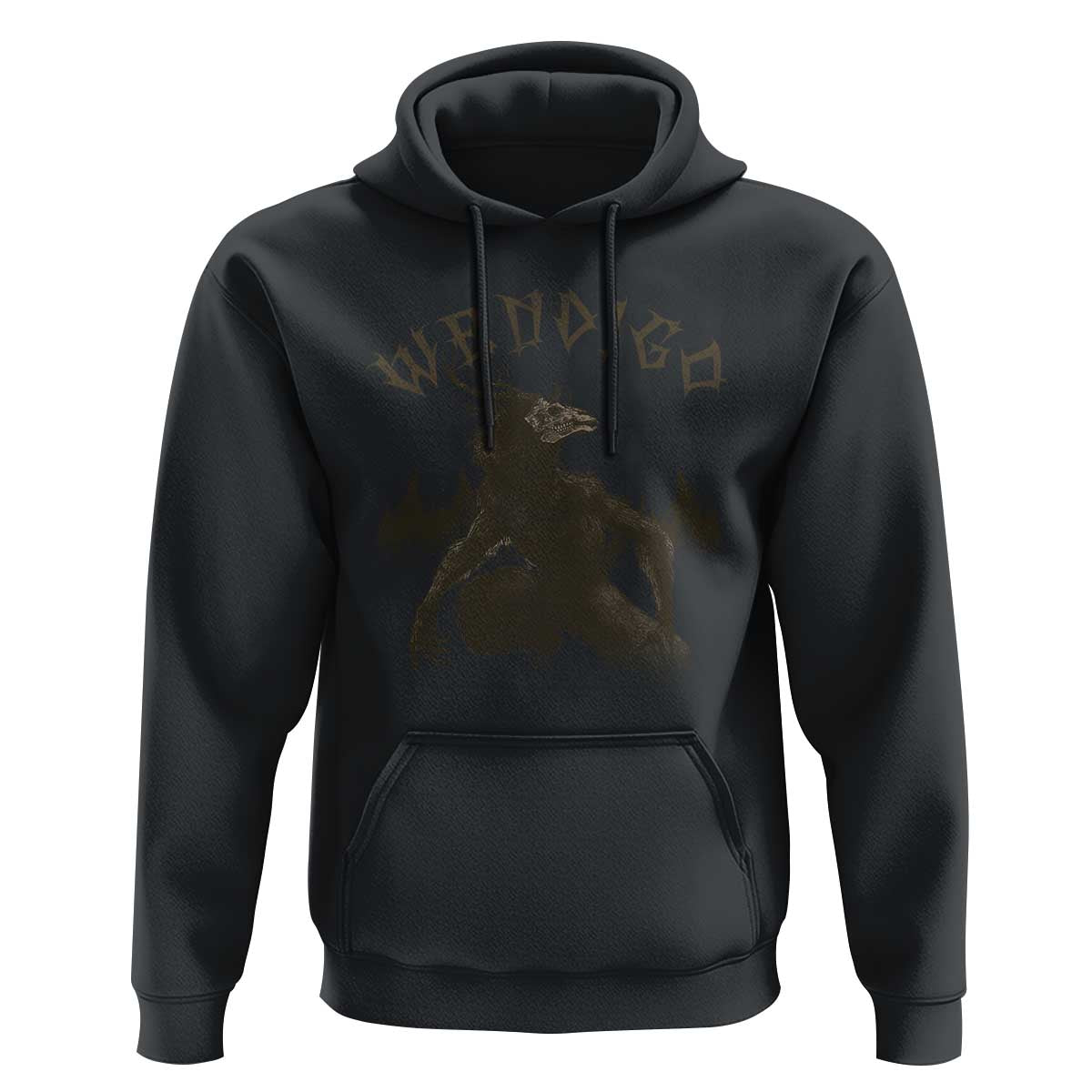 Wendigo Hoodie Horror Cryptid Occult Dark Fantasy - Wonder Print Shop
