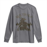 Wendigo Long Sleeve Shirt Horror Cryptid Occult Dark Fantasy - Wonder Print Shop
