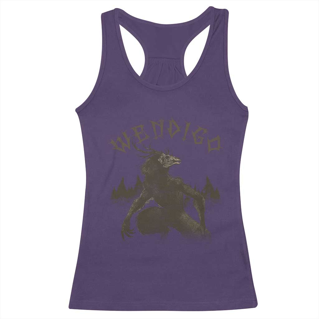 Wendigo Racerback Tank Top Horror Cryptid Occult Dark Fantasy - Wonder Print Shop