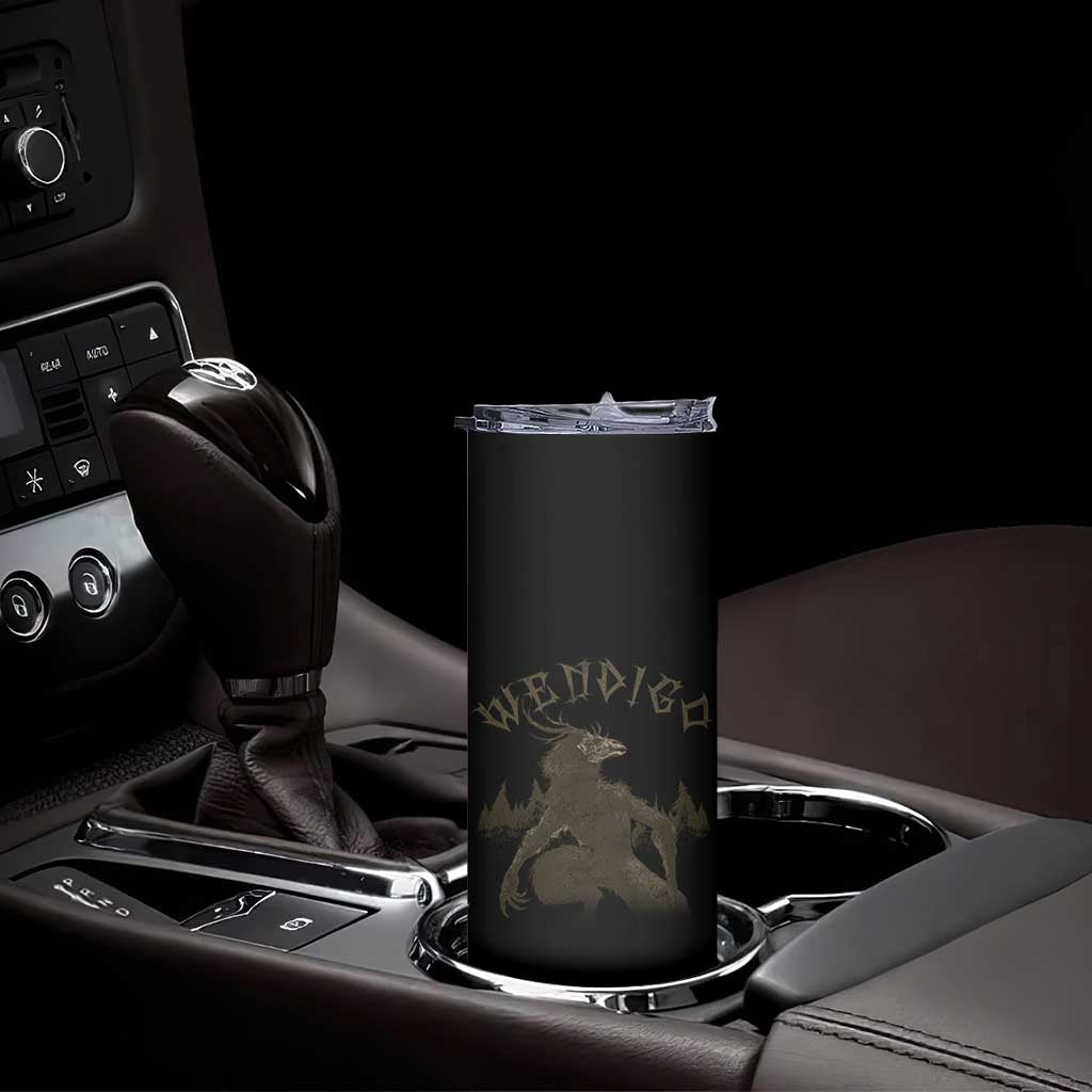 Wendigo Skinny Tumbler Horror Cryptid Occult Dark Fantasy - Wonder Print Shop