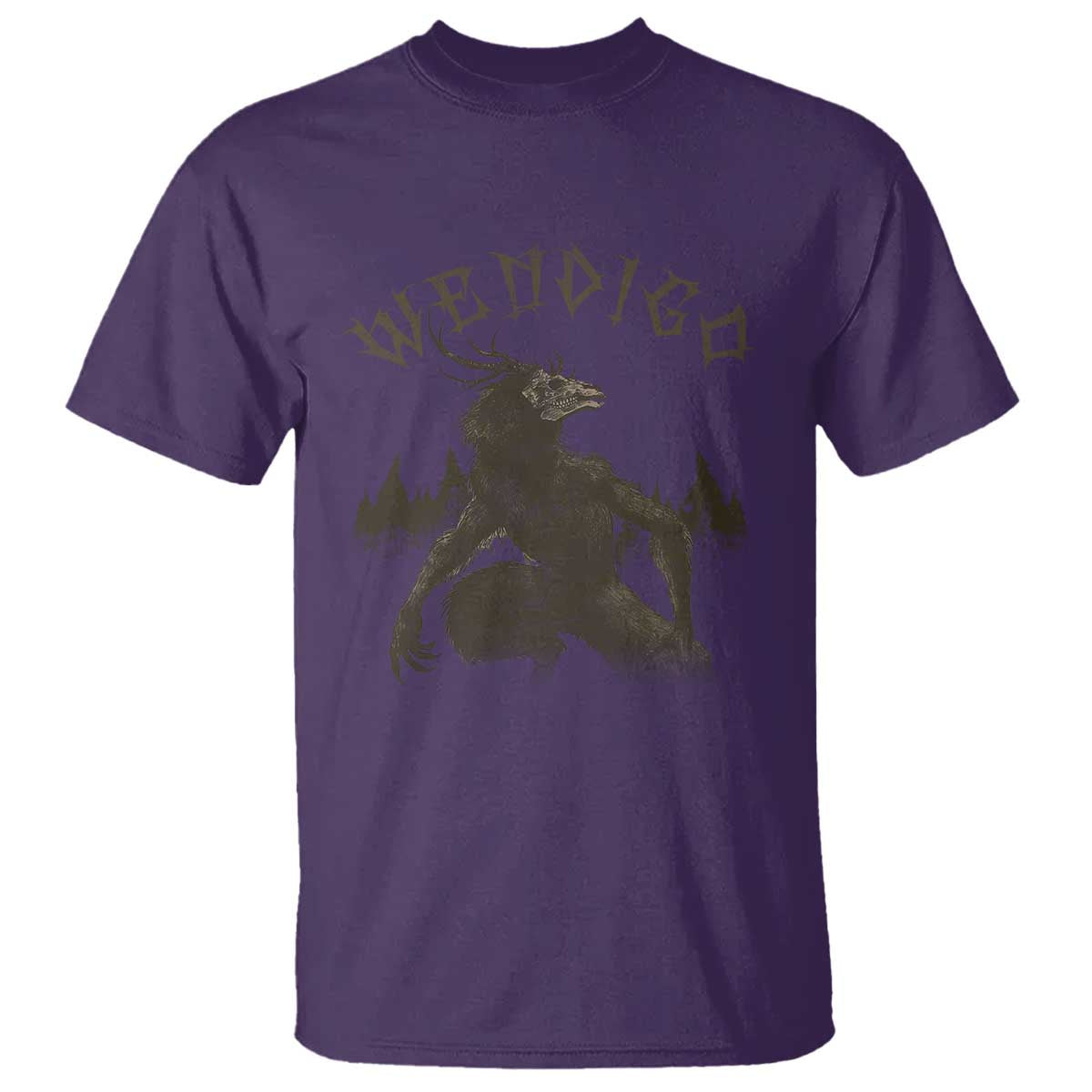 Wendigo T Shirt Horror Cryptid Occult Dark Fantasy - Wonder Print Shop