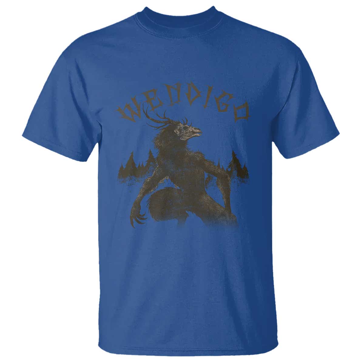 Wendigo T Shirt Horror Cryptid Occult Dark Fantasy - Wonder Print Shop