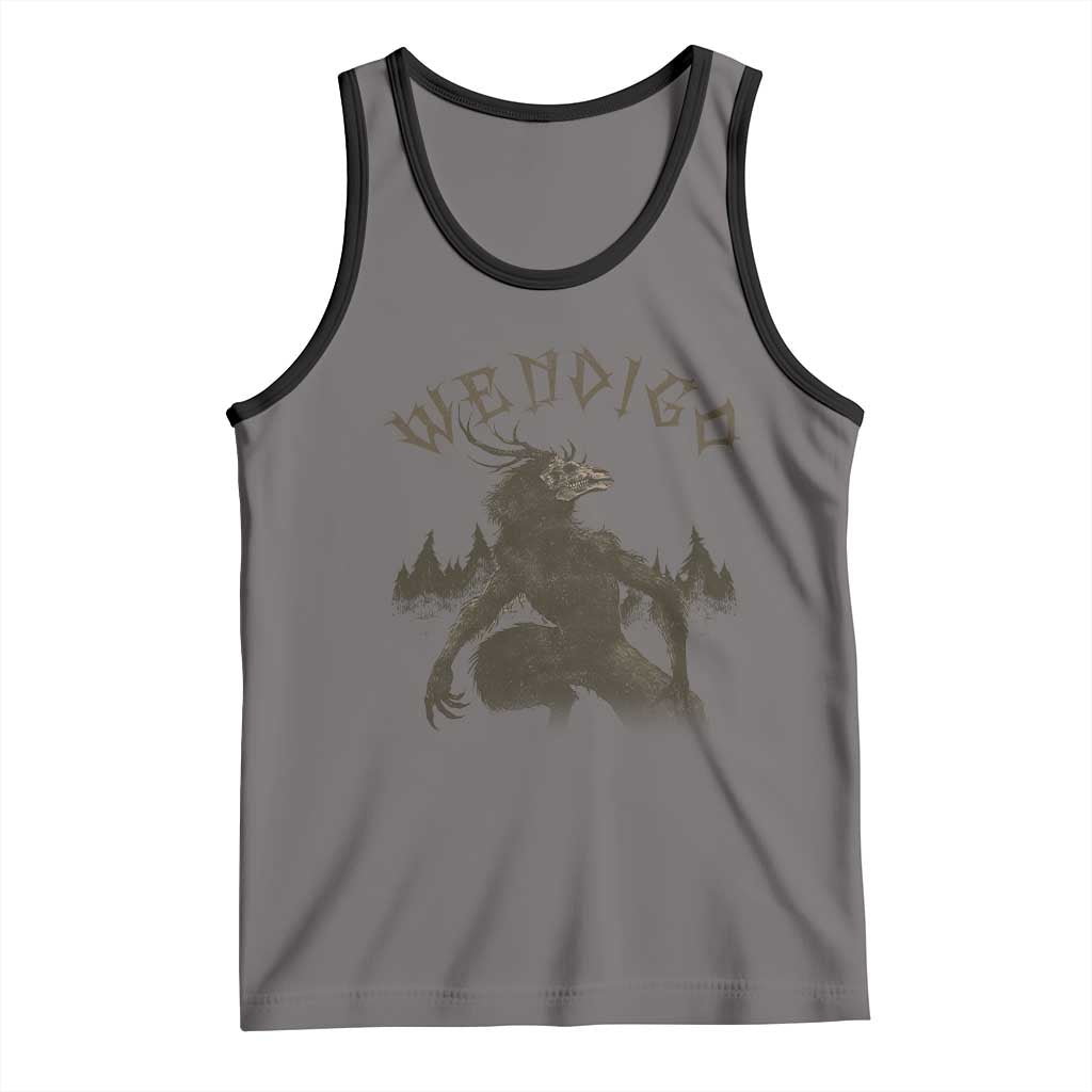 Wendigo Tank Top Horror Cryptid Occult Dark Fantasy - Wonder Print Shop
