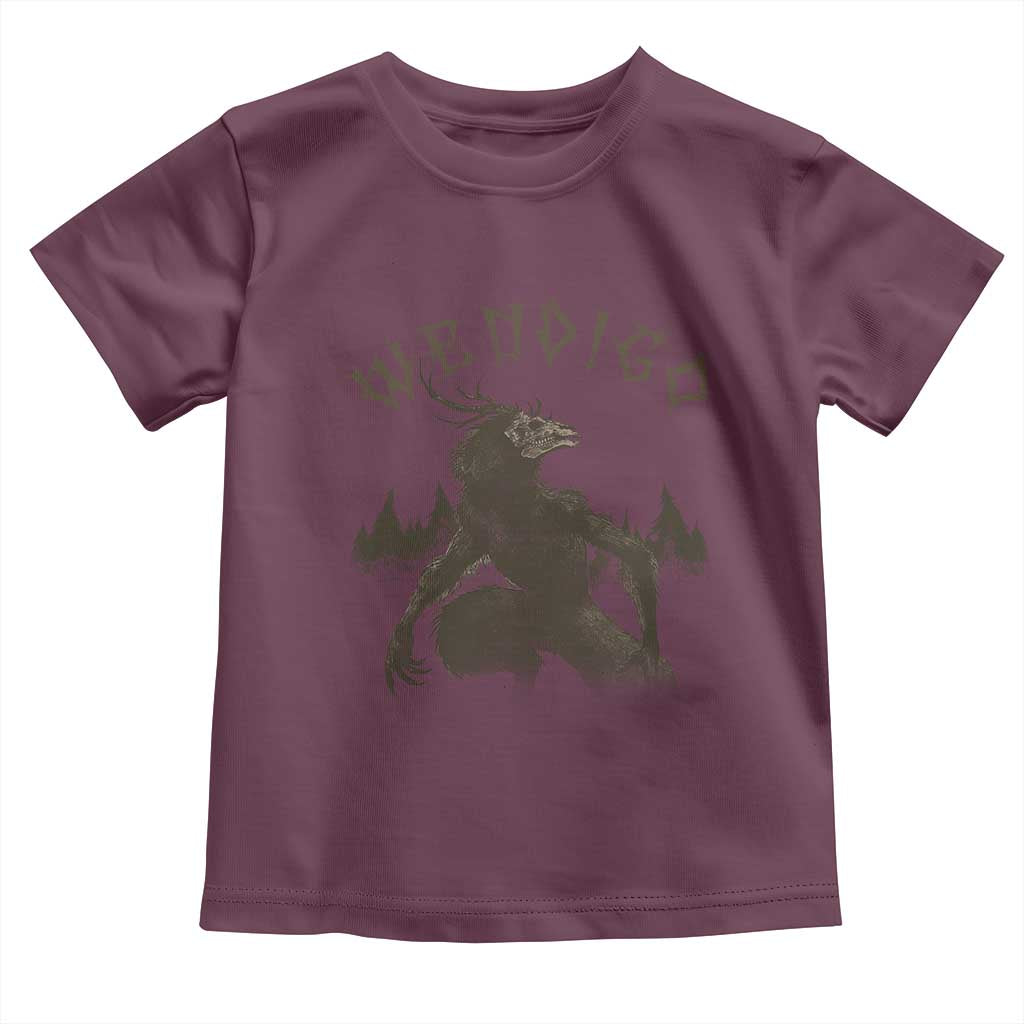 Wendigo Toddler T Shirt Horror Cryptid Occult Dark Fantasy - Wonder Print Shop