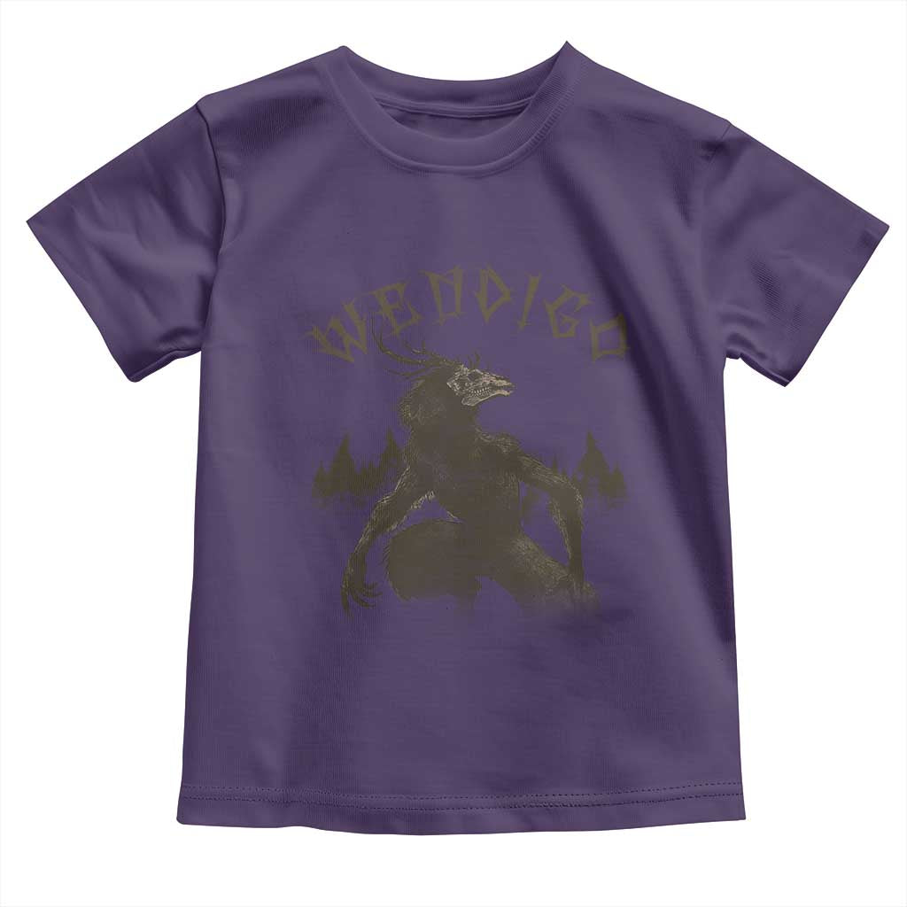 Wendigo Toddler T Shirt Horror Cryptid Occult Dark Fantasy - Wonder Print Shop