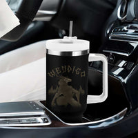 Wendigo Tumbler With Handle Horror Cryptid Occult Dark Fantasy - Wonder Print Shop