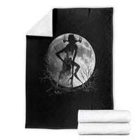 Wendigo Throw Blanket Cryptid Horror Moon Mythical Creature Halloween - Wonder Print Shop