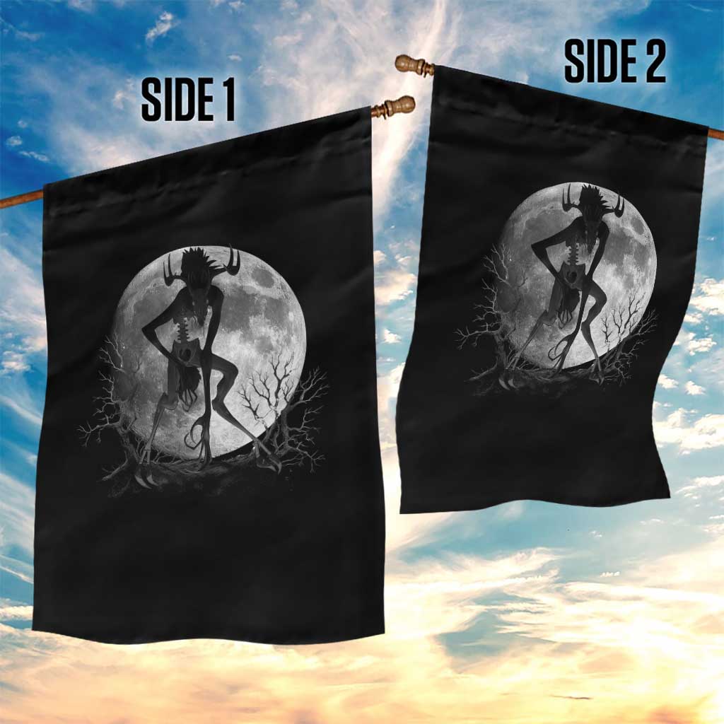 Wendigo Garden Flag Cryptid Horror Moon Mythical Creature Halloween - Wonder Print Shop