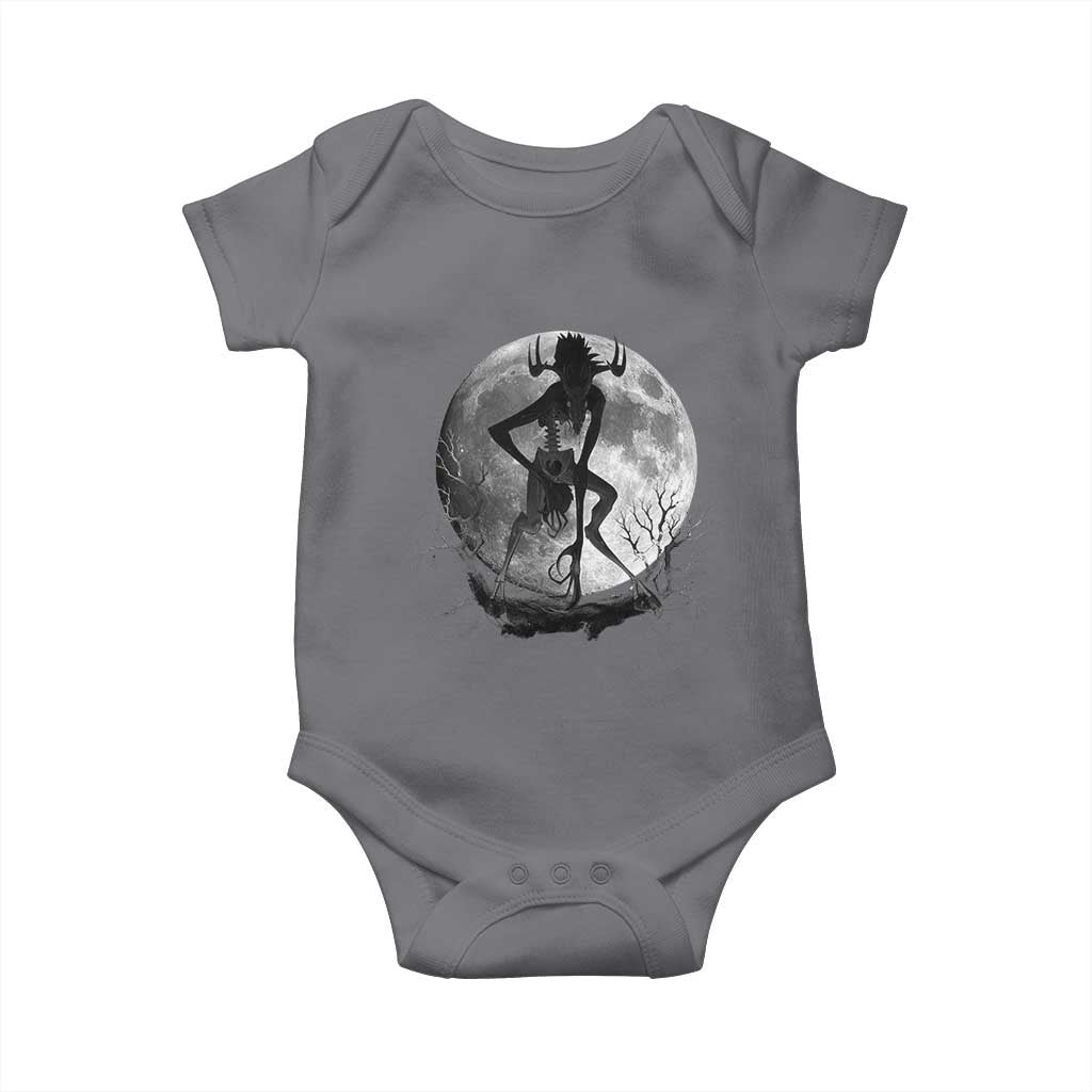 Wendigo Baby Onesie Cryptid Horror Moon Mythical Creature Halloween - Wonder Print Shop
