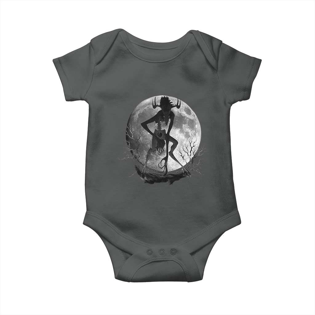 Wendigo Baby Onesie Cryptid Horror Moon Mythical Creature Halloween - Wonder Print Shop