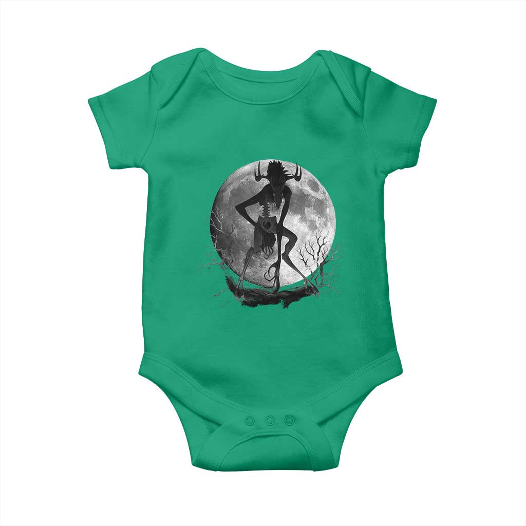Wendigo Baby Onesie Cryptid Horror Moon Mythical Creature Halloween - Wonder Print Shop