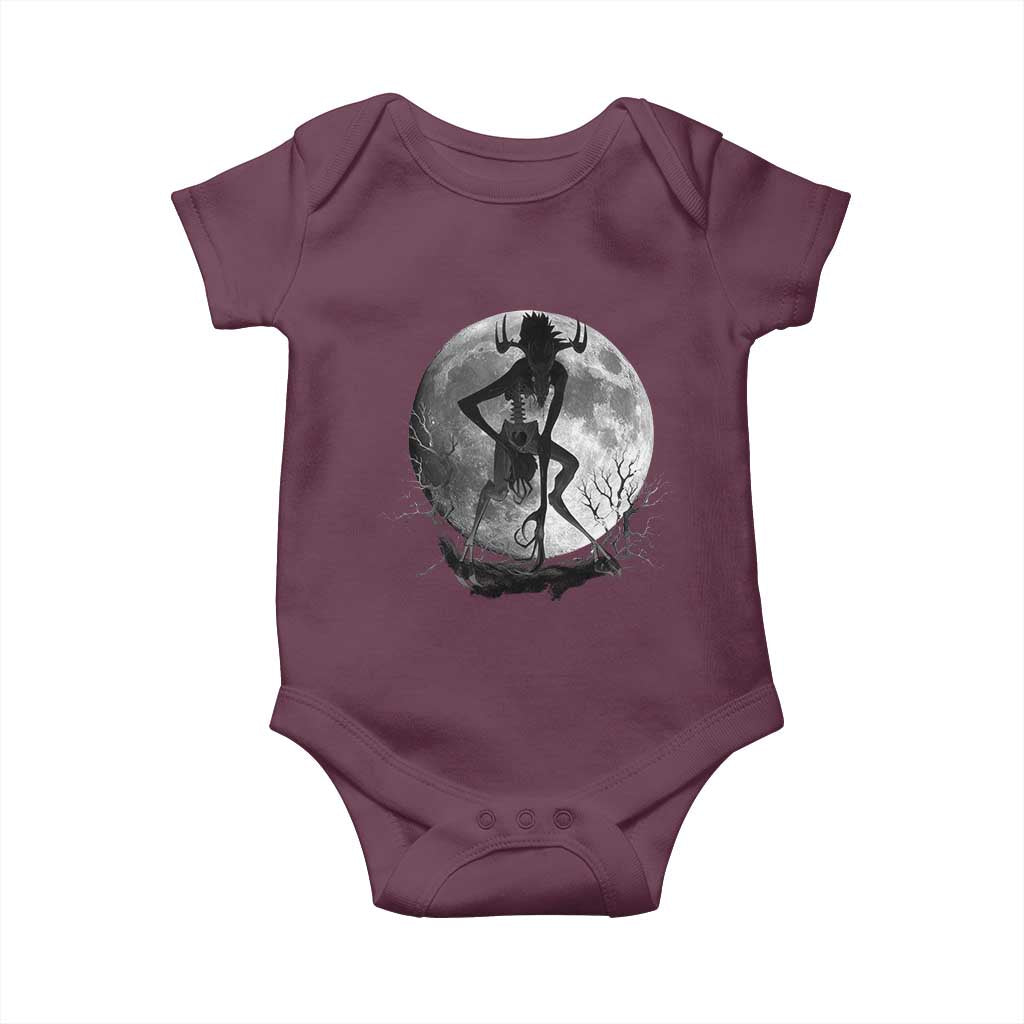 Wendigo Baby Onesie Cryptid Horror Moon Mythical Creature Halloween - Wonder Print Shop
