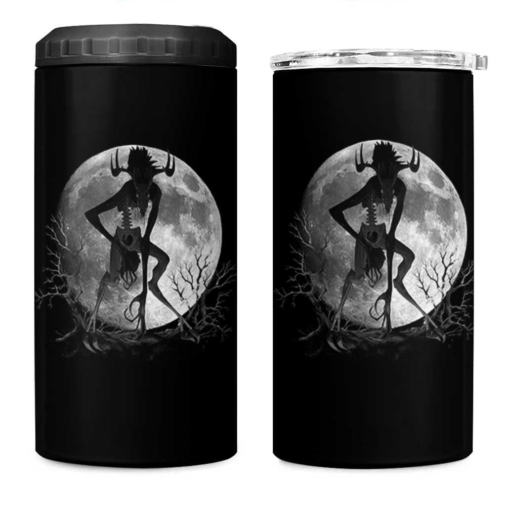 Wendigo 4 in 1 Can Cooler Tumbler Cryptid Horror Moon Mythical Creature Halloween - Wonder Print Shop
