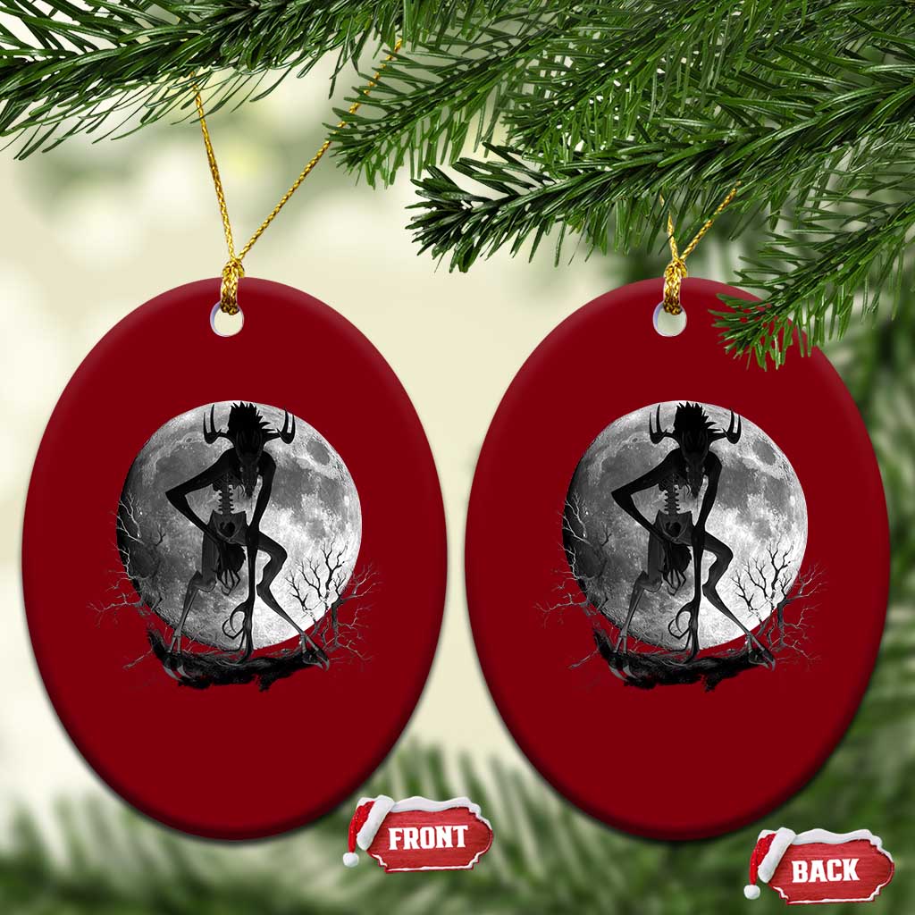 Wendigo Ceramic Ornament Cryptid Horror Moon Mythical Creature Halloween - Wonder Print Shop