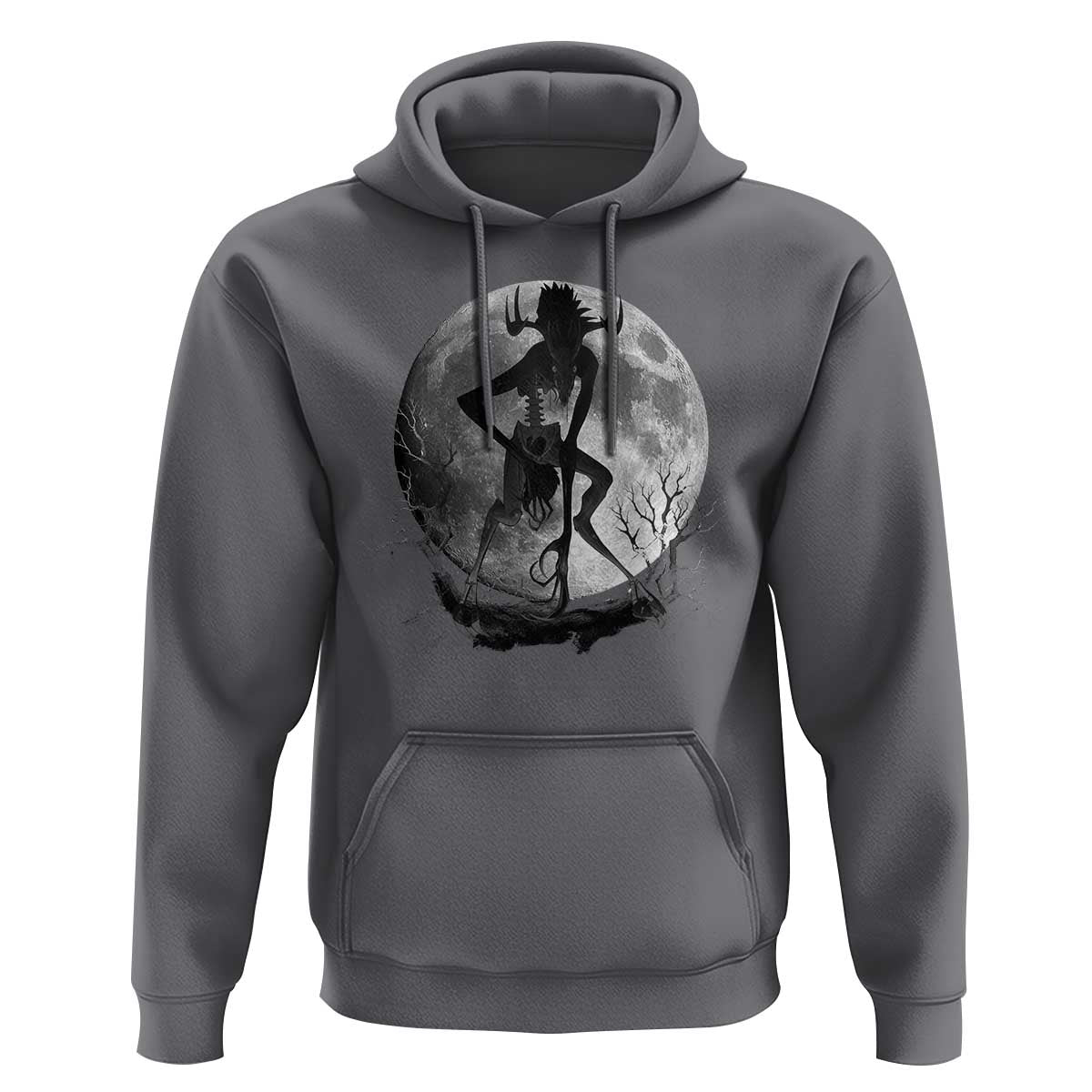 Wendigo Hoodie Cryptid Horror Moon Mythical Creature Halloween - Wonder Print Shop
