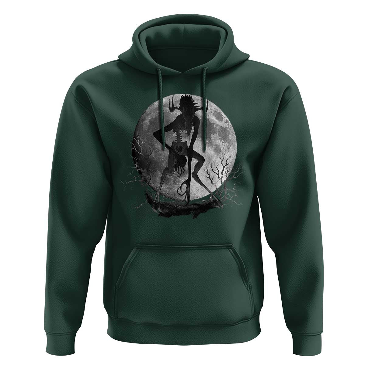Wendigo Hoodie Cryptid Horror Moon Mythical Creature Halloween - Wonder Print Shop