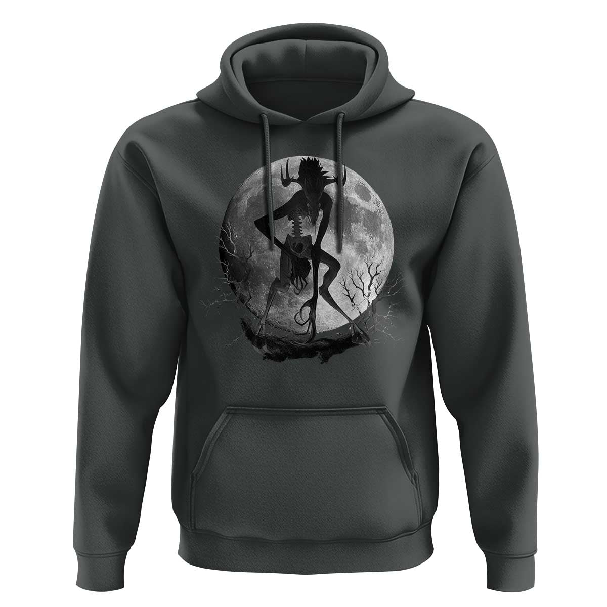 Wendigo Hoodie Cryptid Horror Moon Mythical Creature Halloween - Wonder Print Shop