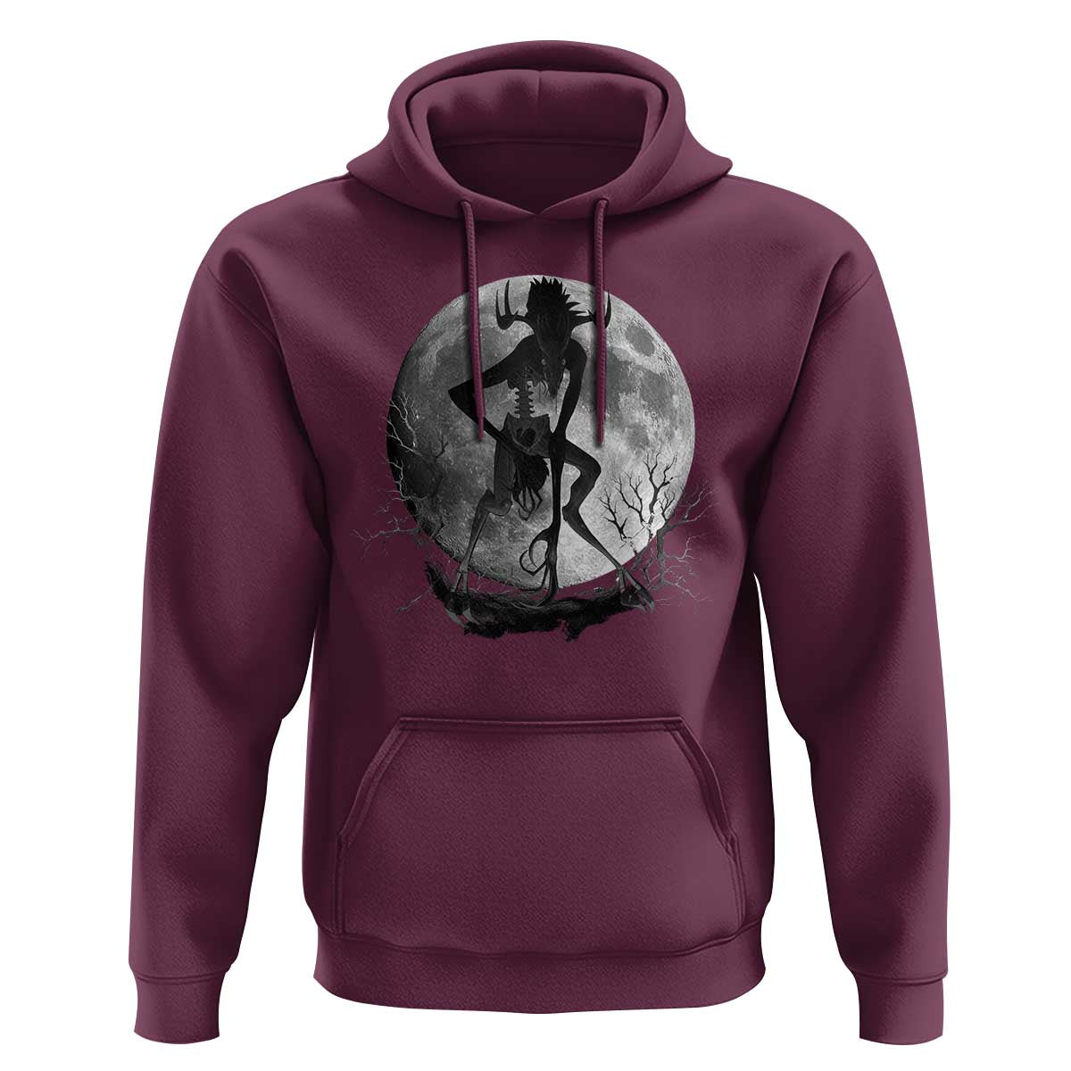 Wendigo Hoodie Cryptid Horror Moon Mythical Creature Halloween - Wonder Print Shop